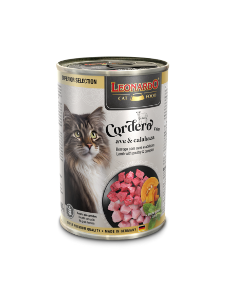 LEONARDO LATAS CORDERO AVE CALABAZA 400 GR X 6 UNID
