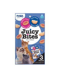 CHURU JUICY BITES PARA GATOS SABOR ATÚN Y POLLO 3 UNID