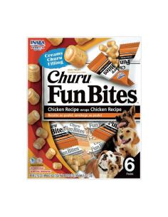 CHURU PERRO FUN BITES SABOR POLLO 6 UNID