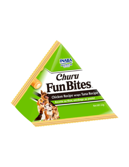 CHURU PERRO FUN BITES SABOR POLLO Y ATÚN 6 UNID