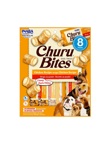 CHURU PERROS BITES SABOR POLLO 8 UNID