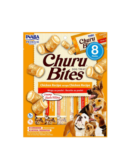 CHURU PERROS BITES SABOR POLLO 8 UNID