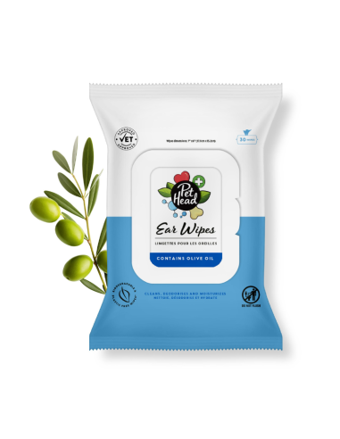 PET HEAD HEALTH TOALLITAS OIDOS 3O UNID