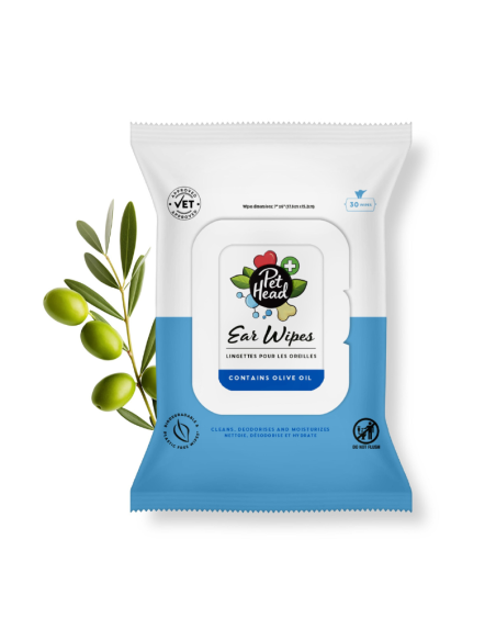 PET HEAD HEALTH TOALLITAS OIDOS 3O UNID