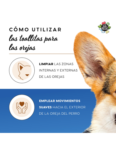 PET HEAD HEALTH TOALLITAS OIDOS 3O UNID