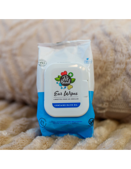 PET HEAD HEALTH TOALLITAS OIDOS 3O UNID