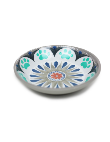 HEY! PLATO GATO GRIS DISEÑO MANDALA