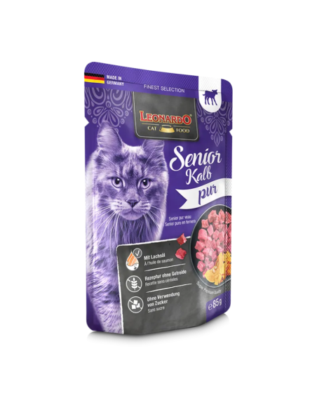 LEONARDO SENIOR PURO EN TERNERA 85GR X 16 UNID