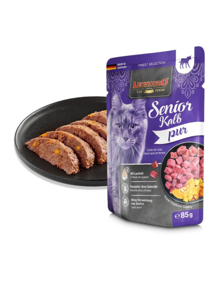LEONARDO SENIOR PURO EN TERNERA 85GR X 16 UNID