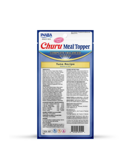 CHURU GATO MEAL TOPPER ATÚN 4 UNID