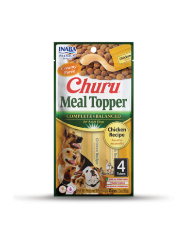 CHURU PERRO MEAL TOPPER POLLO 4 UNID