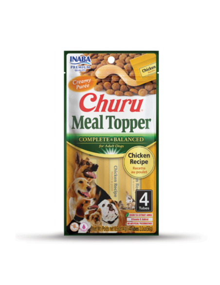 CHURU PERRO MEAL TOPPER POLLO 4 UNID