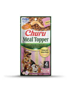 CHURU PERRO MEAL TOPPER POLLO Y SALMÓN 4 UNID