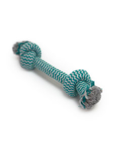 HEY! JUGUETE CUERDA CELESTE RAYAS PARA PERRO 23 CM 2