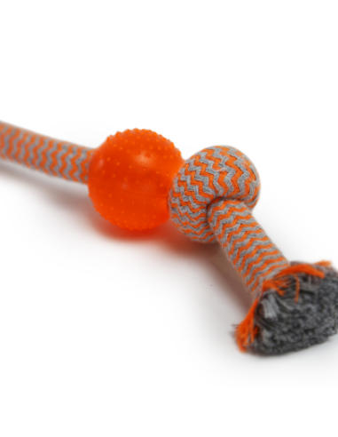 HEY! CUERDA NARANJA CON NUDO DE GOMA 30,5 CM