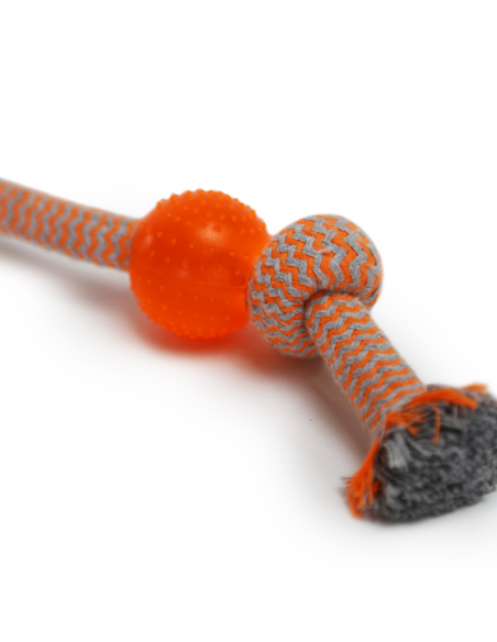 HEY! CUERDA NARANJA CON NUDO DE GOMA 30,5 CM