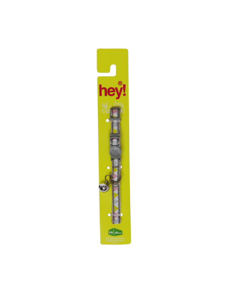 HEY! COLLAR ELEGANTE GRIS PARA GATO