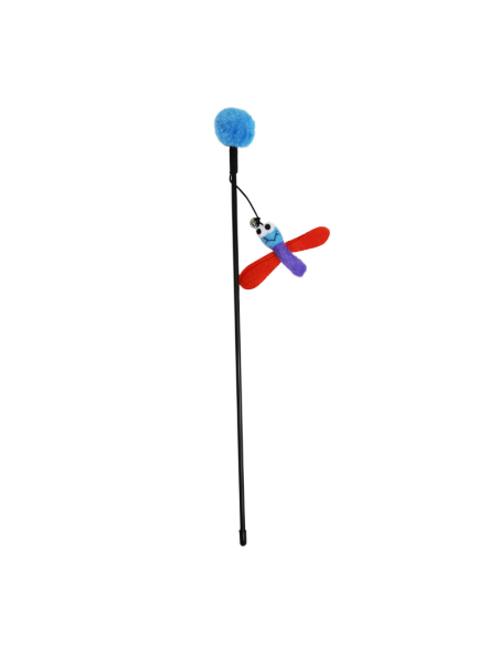HEY! VARILLA LIBELULA SONORA PARA GATO 49 CM
