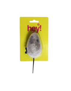 HEY! RATÓN GRIS CON CUERDA PARA GATO