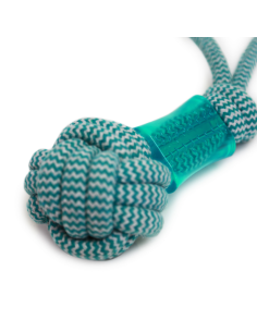 HEY! JUGUETE CUERDA NUDO CELESTE PARA PERRO 38 CM 2