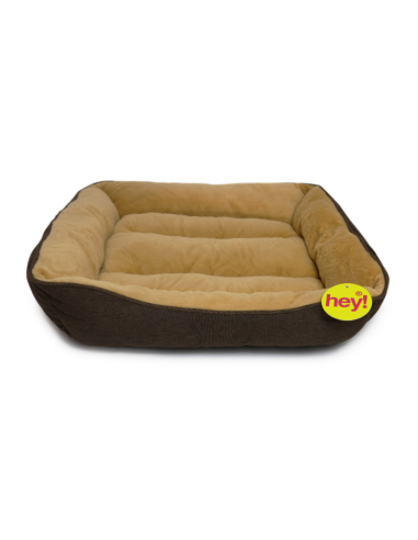 HEY! CAMA CONFORT CAFE Y BEIGE TALLA M