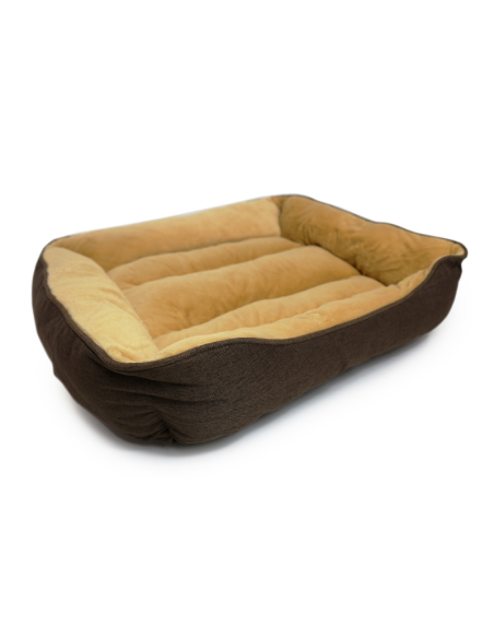 HEY! CAMA CONFORT CAFE Y BEIGE TALLA M