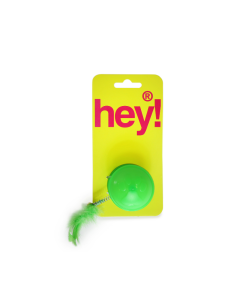 HEY! JUGUETE TAMBALEANTE CON PLUMAS PARA GATO