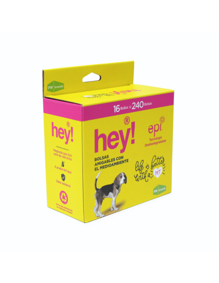 HEY! BOLSAS SANITARIAS CAJA 16 ROLLOS 33X23 CM