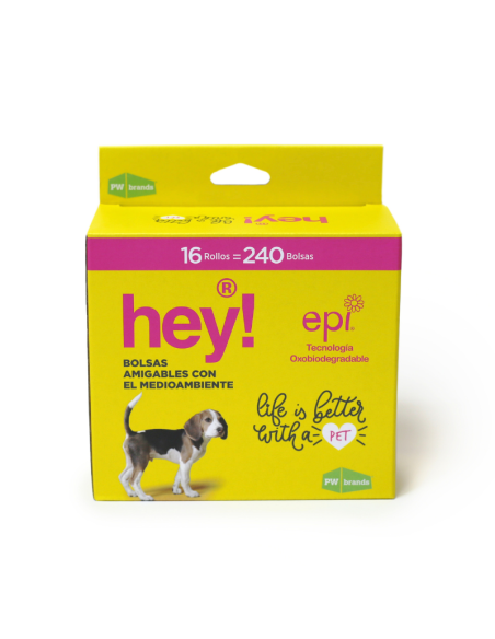 HEY! BOLSAS SANITARIAS CAJA 16 ROLLOS 33X23 CM