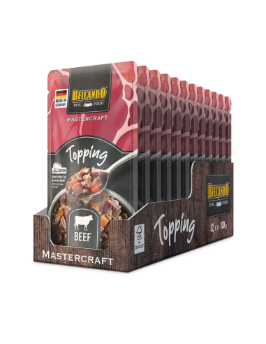 BELCANDO SOBRES MASTERCRAFT TOPPING TERNERA 100 GR X 12 UNID