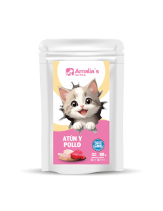 AMALIA'S NUTRA GATOS POUCH ATUN Y POLLO 85GR 1 UN