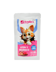 AMALIA'S NUTRA GATOS POUCH ATUN Y MARISCO 85GR 1UN