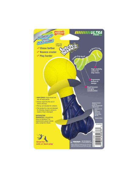 NYLABONE POWER PLAY JUGUETE "FETCH A BOUNCE"